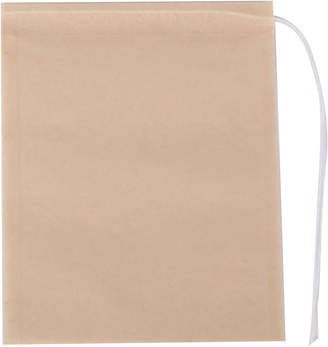 Tosnail 600 bolsas de filtro de té desechables de 3.5 x 2.75 pulgadas con sello de cordón de algodón, infusores de té de papel 100% natural sin
