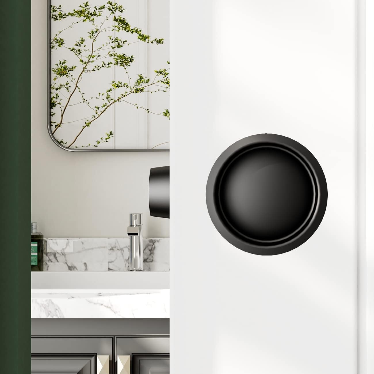 SMARTSMITH Kit de herrajes para puerta de derivación de 6 pies, con 2 dedos pul, para armario, sala de almacenamiento, juego de herrajes para puerta