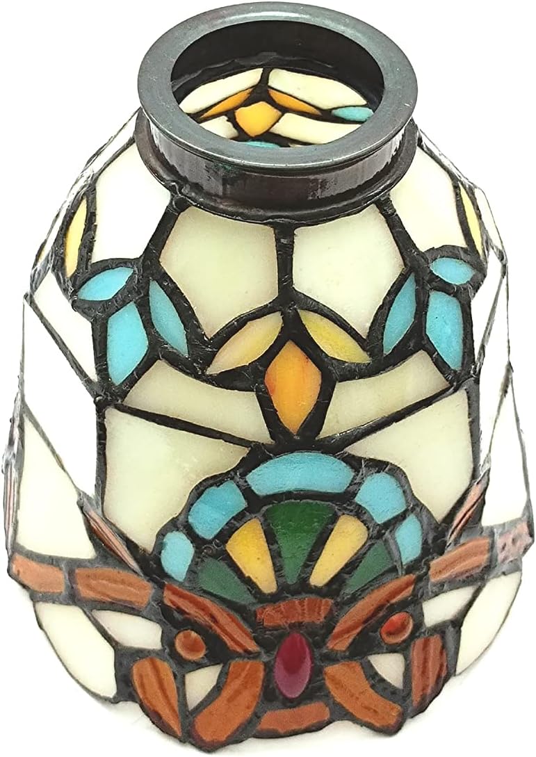 Pantalla de lámpara estilo Tiffany solamente, lámpara de araña y pantalla de repuesto para lámpara de pared, NAD06001, estilo barroco, chimenea de