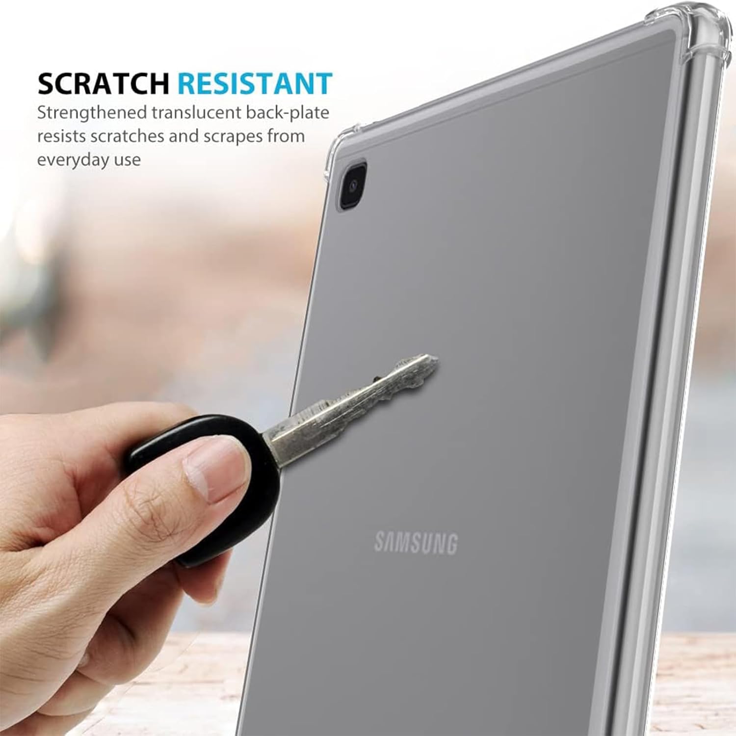 Funda transparente para Samsung Galaxy Tab A7 Lite de 8.7 pulgadas, modelo 2021 (SM-T220T225T227), esquinas a prueba de golpes, protección contra