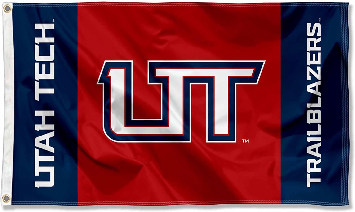 Bandera grande con ojales de Utah Tech Trailblazers