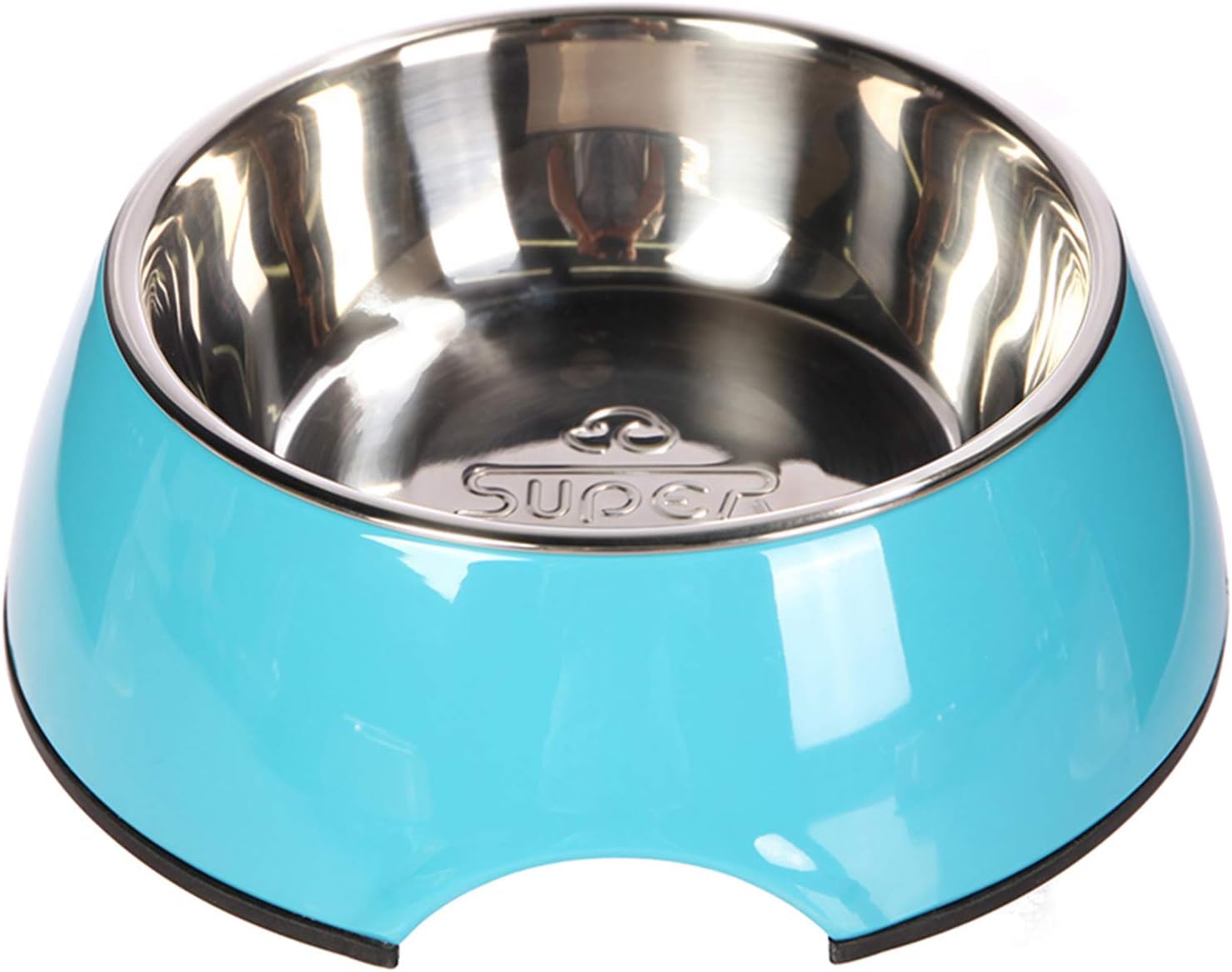 Tazones universales para mascotas de acero inoxidable para perros y gatos, cuencos universales para agua y alimentos para mascotas, 4 tamaños y 5