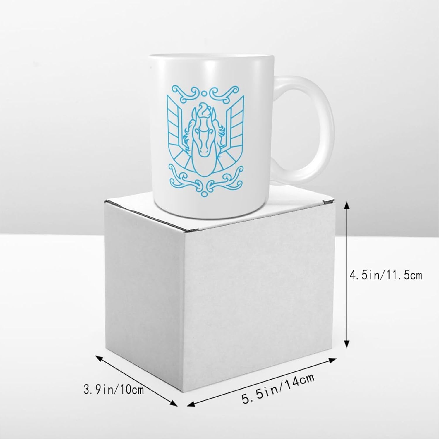 Saint Seiya Mug Classic 11oz Blanco Eco Friendly Patrón de cerámica Taza de café personalizada Taza de té