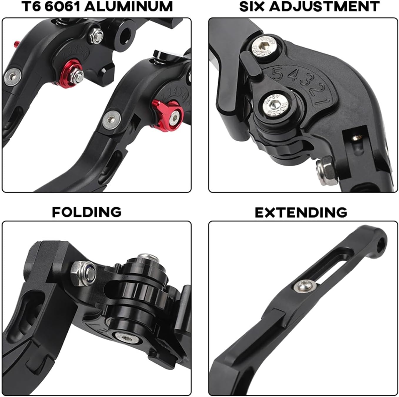 Juego de palancas de embrague de freno, manillar extensible plegable ajustable para motocicleta Yamaha FZ6 XJ6 MT FZ 07 09 2006-2022 Piezas