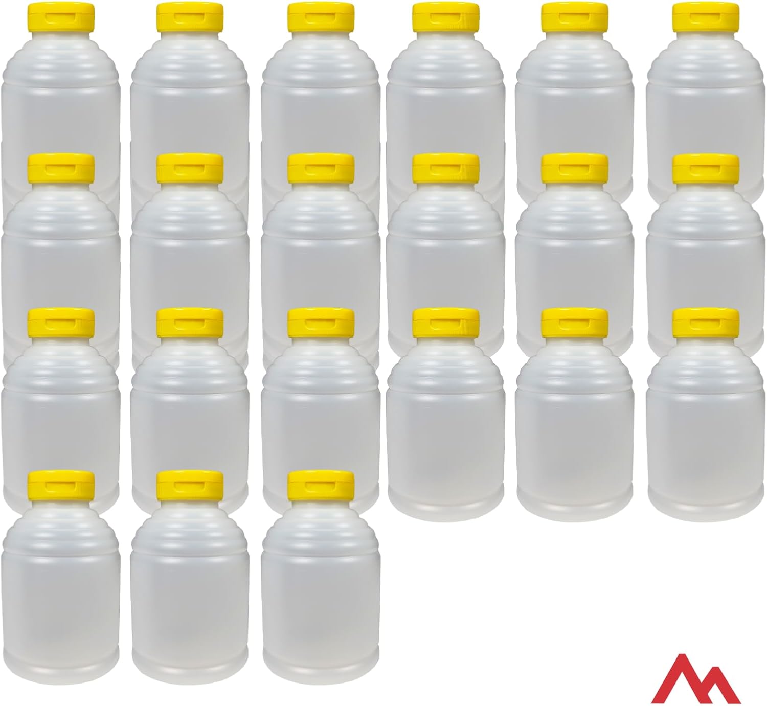 Pinnacle Mercantile Botellas recargables de plástico de polietileno de alta densidad para miel, fácil de apretar, a prueba de fugas, sin BPA y