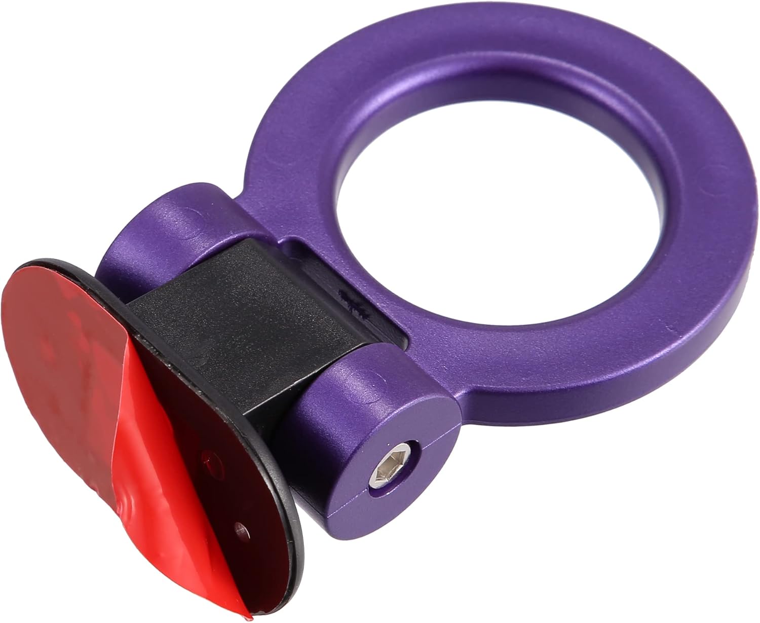 X AUTOHAUX Pegatina universal de remolque en forma de O púrpura para coche, decoración de parachoques