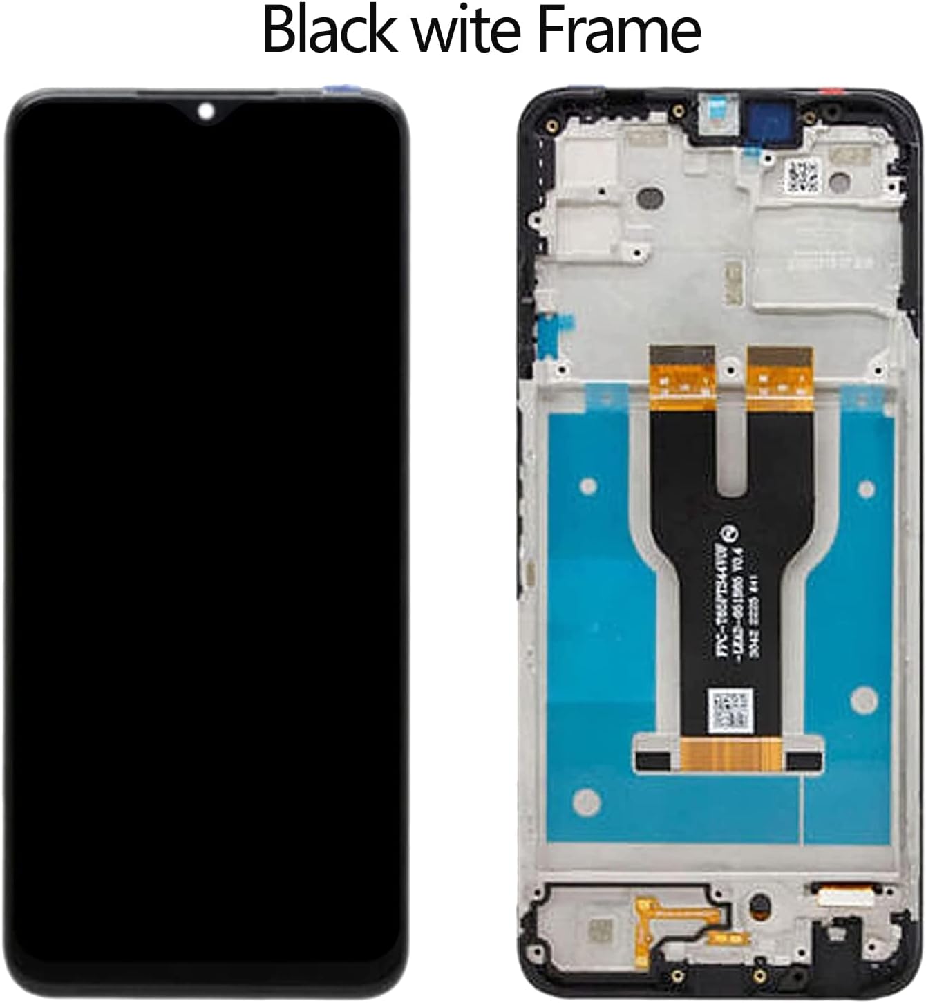 T-Mobile REVVL 6 pantalla de repuesto para teléfono T 5G pantalla LCD TMAF025G pantalla LCD táctil digitalizador kit de pieza de reparación (negro