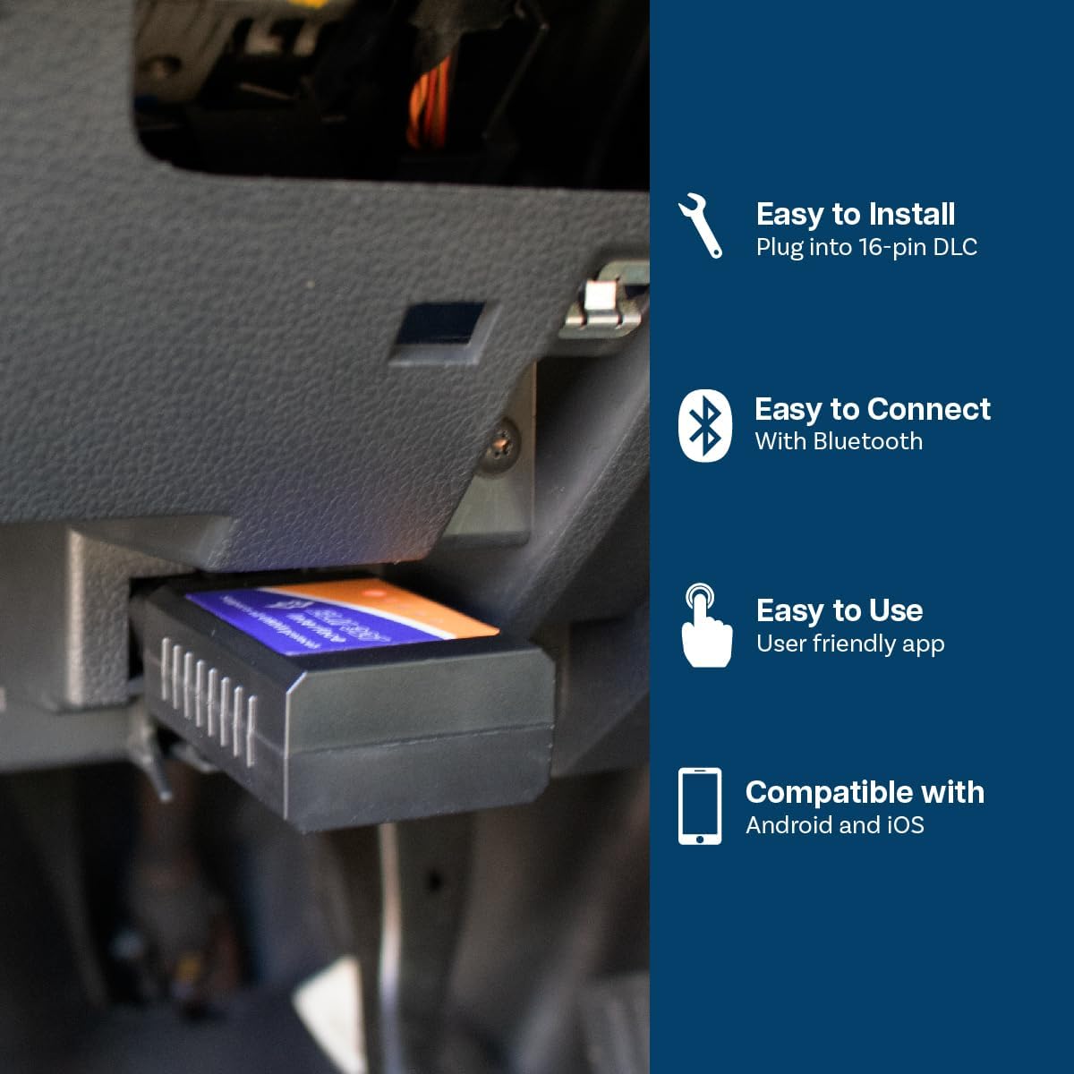 MMOBIEL Escáner OBD2 WiFi – Escáner de coche compatible con iOS, iPhone, iPad y Android – Lector OBD2 Herramienta de diagnóstico de coche OBD2