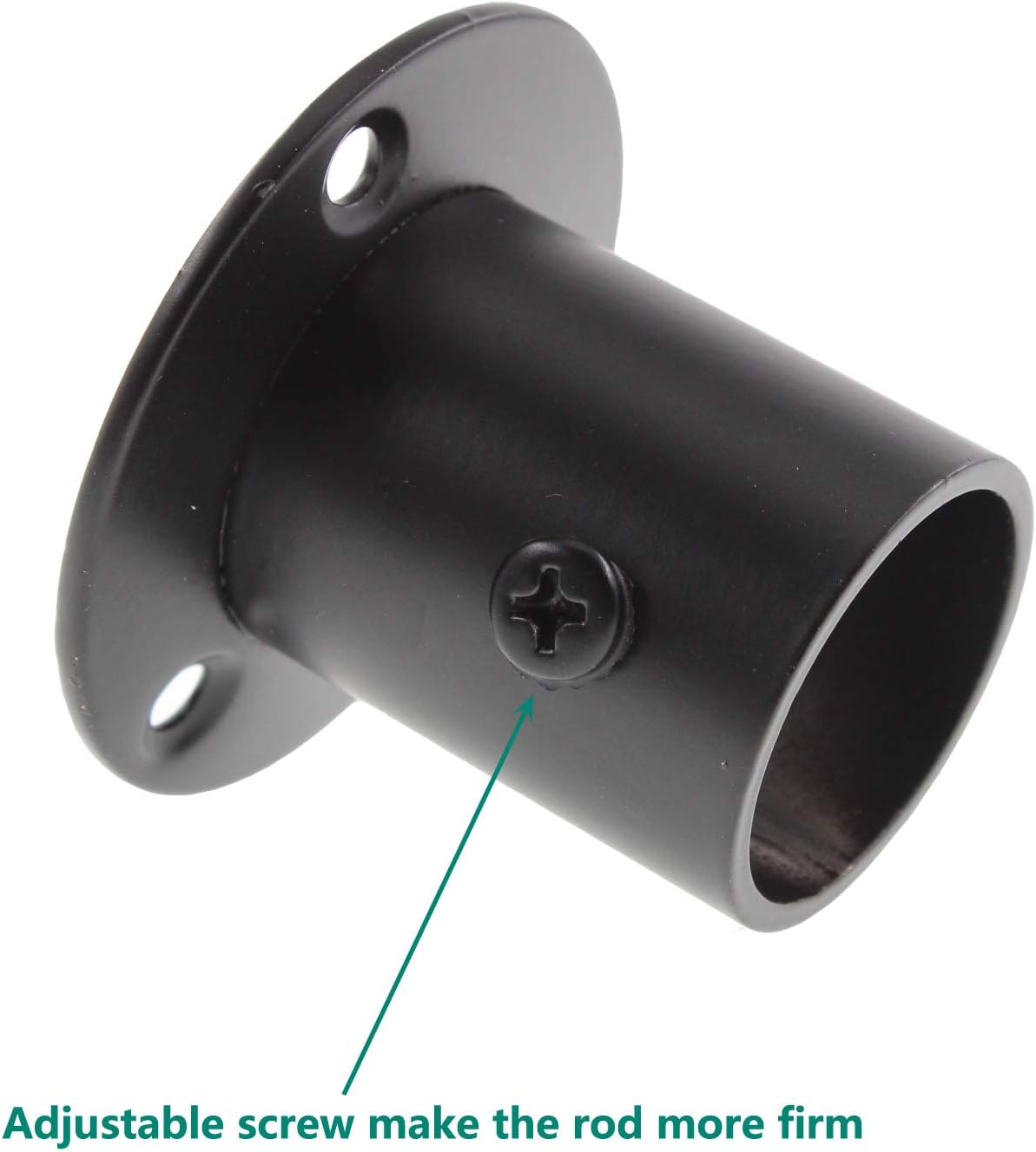 ULIFESTAR – Soporte para barra de cortina de ducha, soportes de barra de acero inoxidable resistente, brida, soporte de extremo de armario, fácil