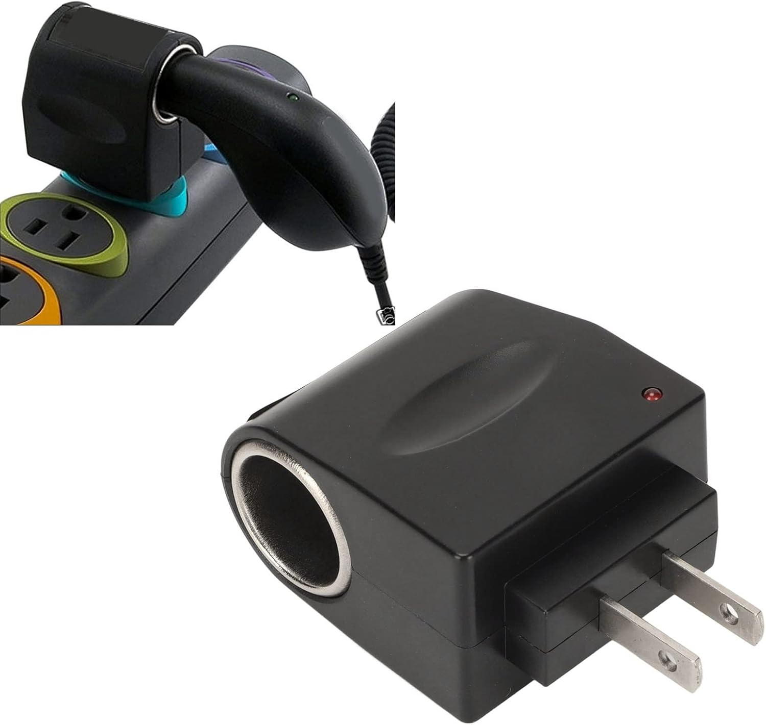 Convertidor de pared ACDC, adaptador de enchufe de automóvil de 100-240 V conveniente y estable para pequeños dispositivos electrónicos (enchufe de