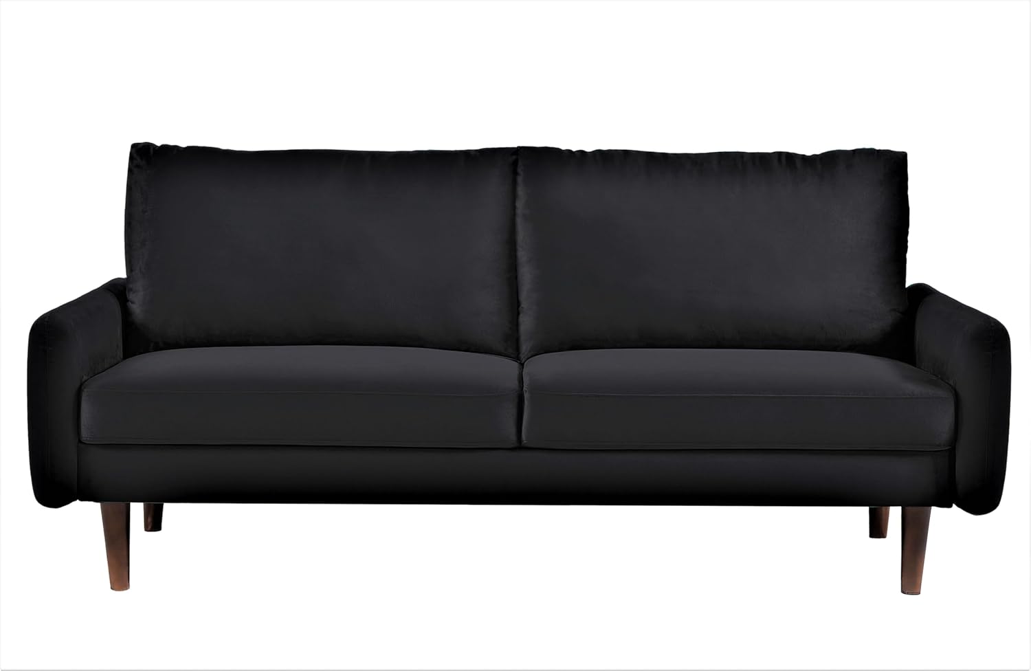 Container Furniture Direct Kent – Sofá de terciopelo para salas de estar modernas y espacios compactos, cómodo sofá de 3 plazas, muebles de estudio