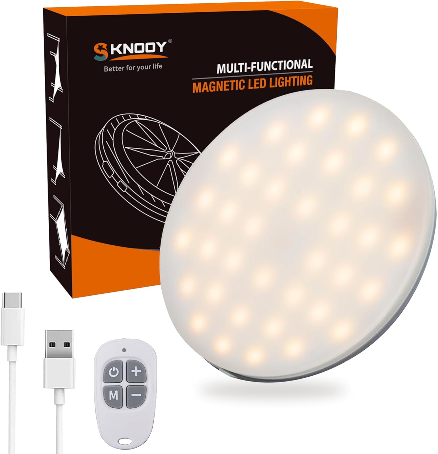 Linterna de campamento recargable, luz magnética para tienda de campaña con control remoto, 4 modos de luz, luz regulable IP54, resistente al agua,