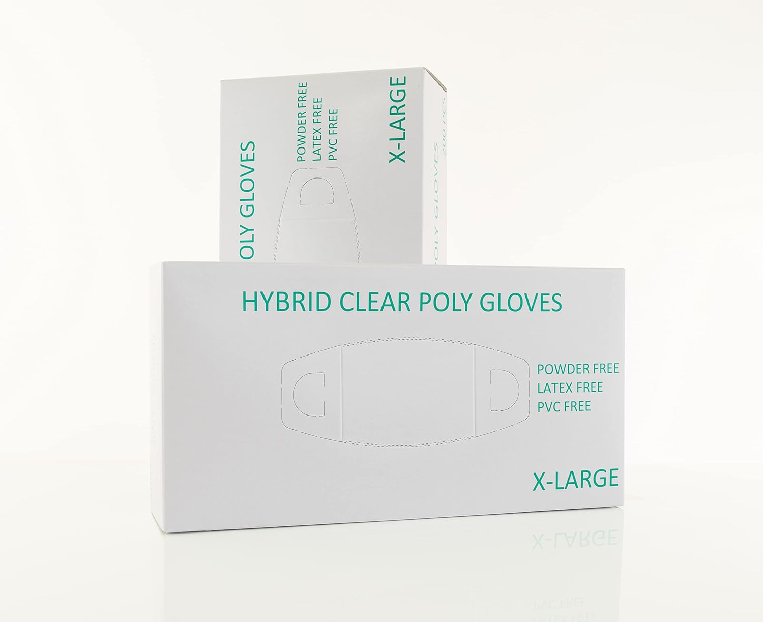 AVAIL Disposable Hybrid Poly Gloves – Latex FreePowder FreePVC Free, Clear Disposable Gloves, Textured for Extra Grip
