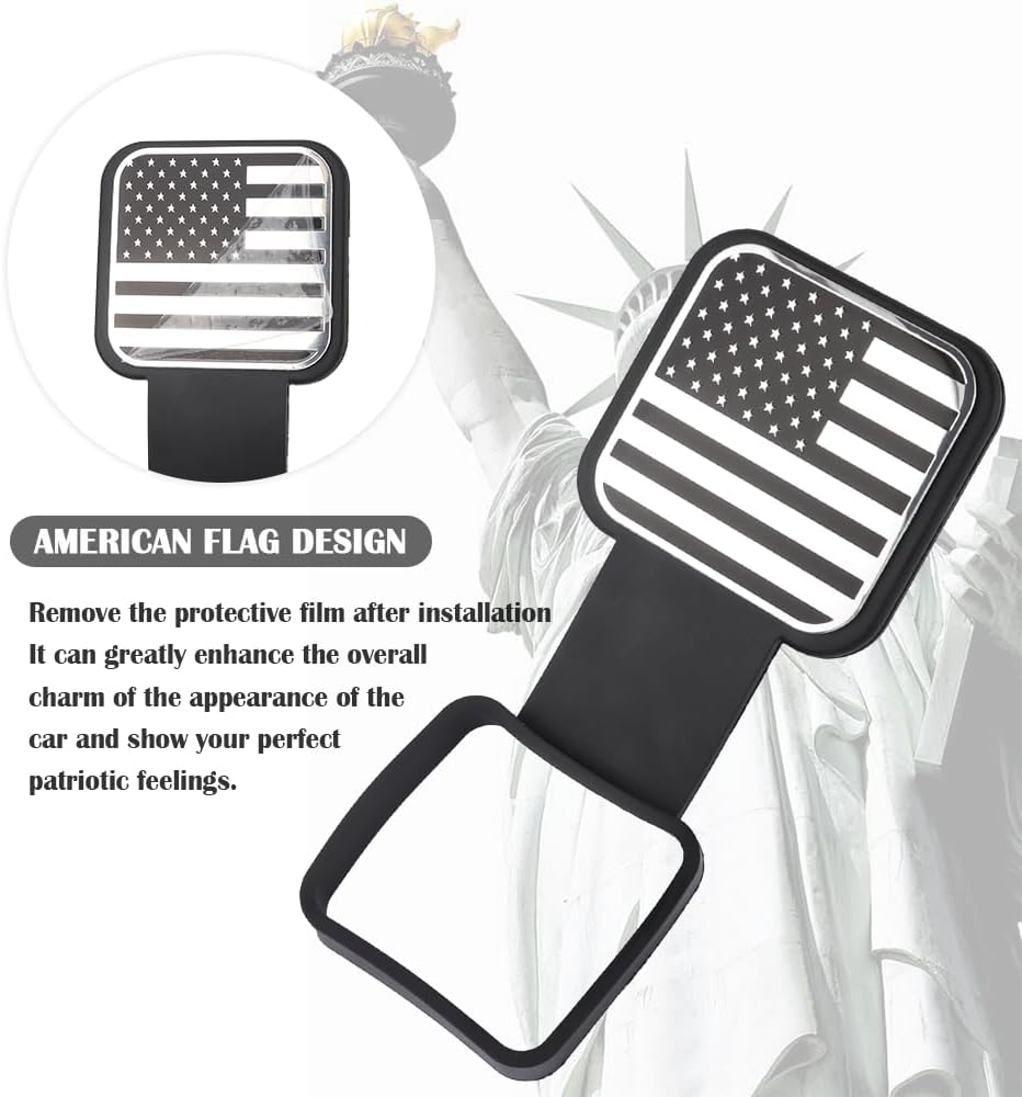 Cubiertas para enganche de remolque, cubiertas de enganche de boca cuadrada de 2 pulgadas para decoración y protección de automóvil, cubierta de