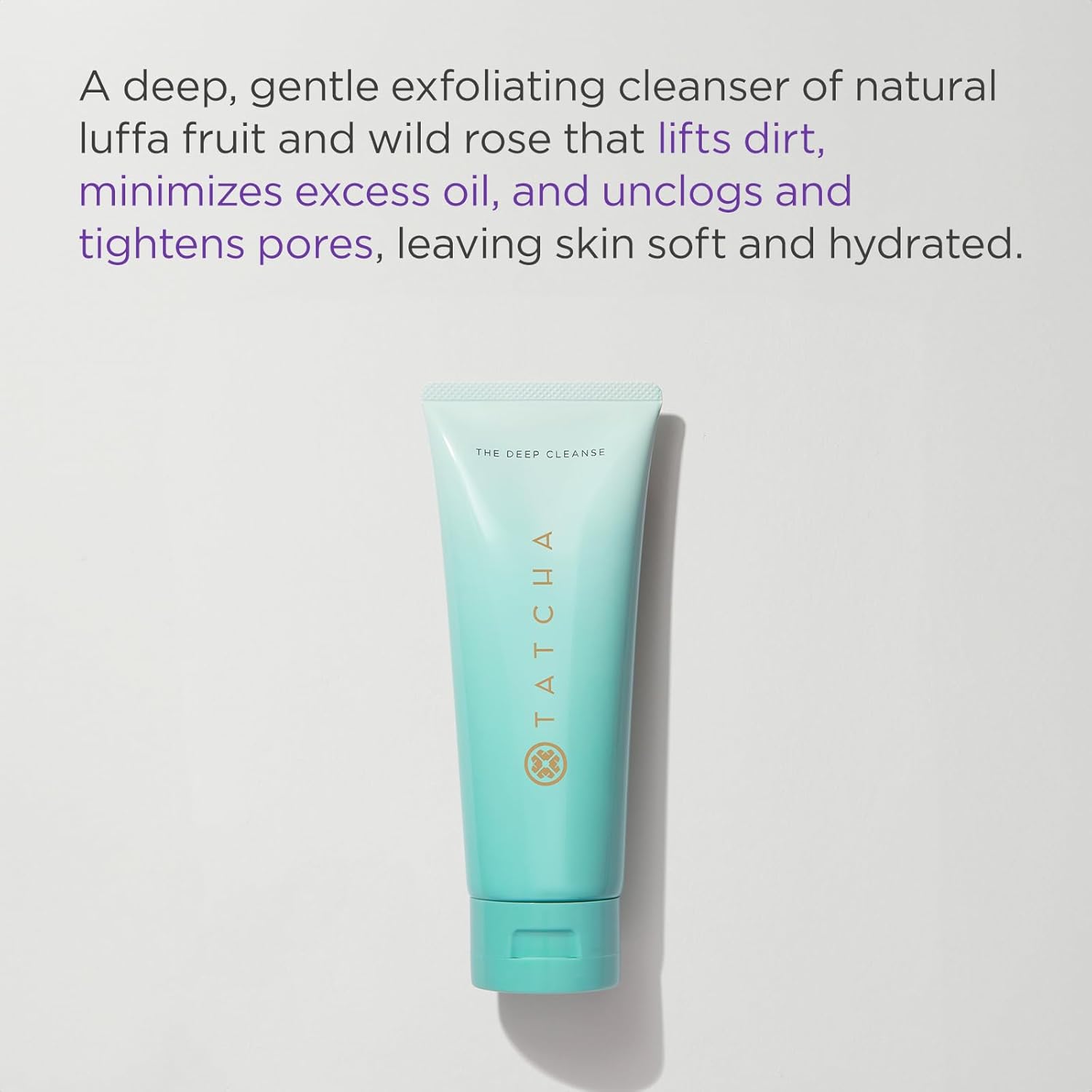 TATCHA The Deep Cleanse  Limpiador exfoliante profundo y suave, levanta la suciedad, minimiza el exceso de aceite, desatasca y aprieta los poros