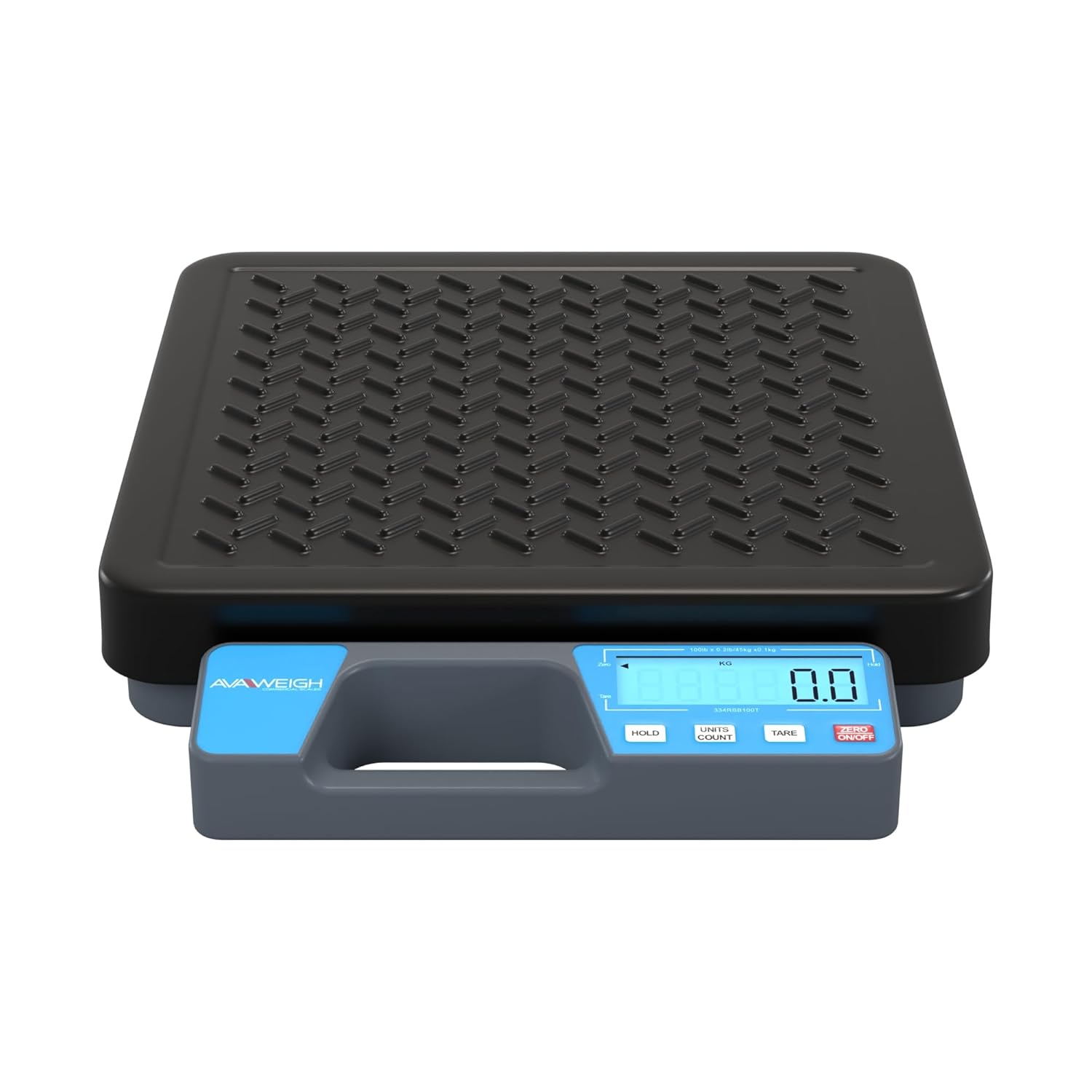 RSB100T – Báscula digital de recepción de 100 libras con mango incorporado y plato con banda de rodadura
