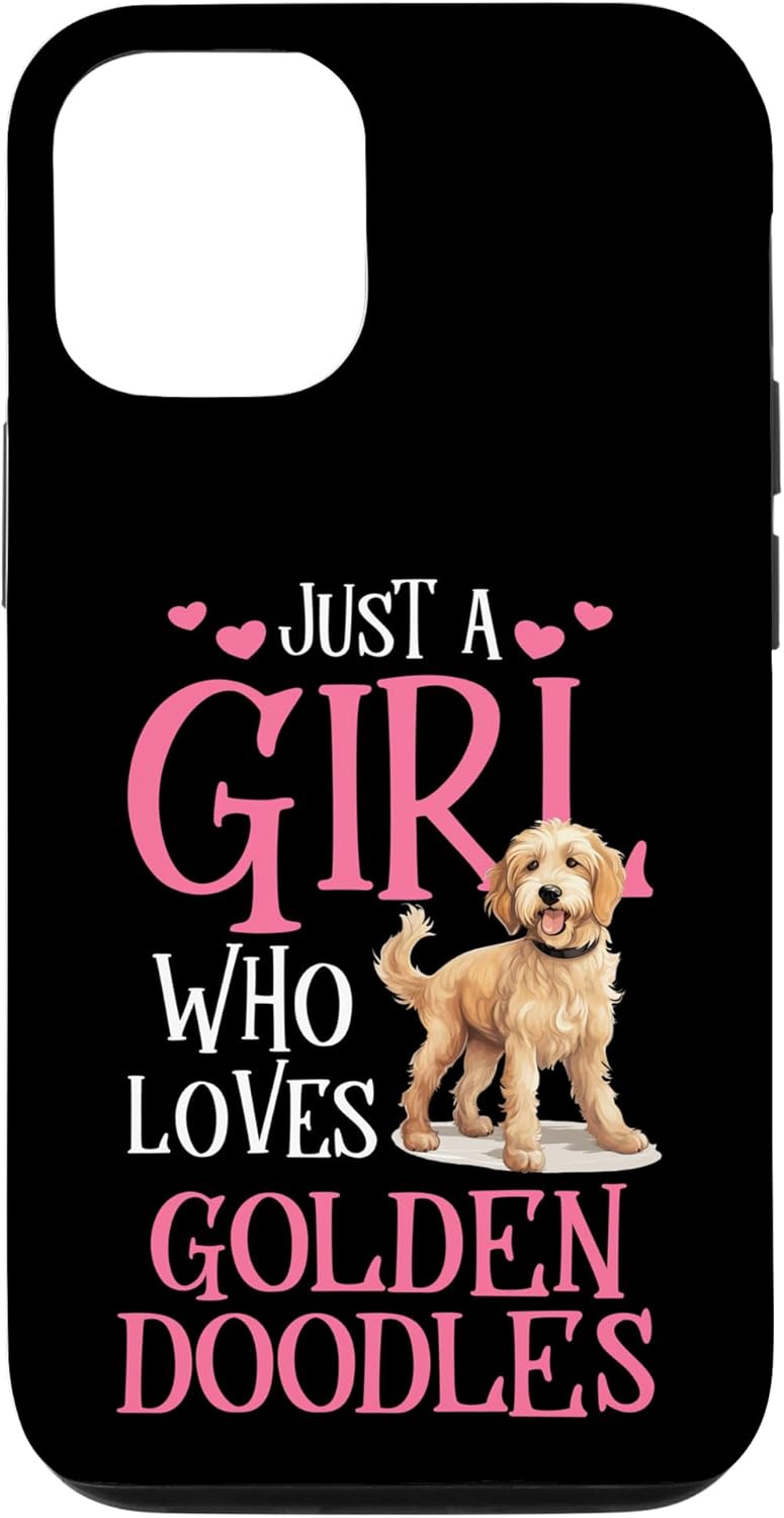 Funda para iPhone 1212 Pro Just A Girl Who Loves Golden Doodles