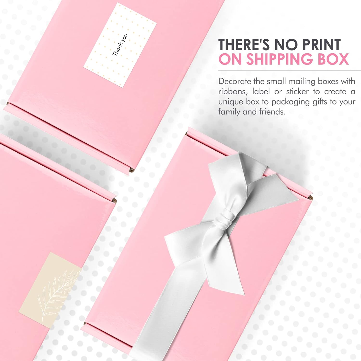 Golden State Art, Cajas de envío rosadas de 6 x 4 x 2, paquete de 26 cajas pequeñas de cartón corrugado para envío, embalaje, regalos de manualidades