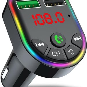 Transmisor FM Bluetooth para receptor de radio de coche, reproductor de adaptador Bluetooth inalámbrico para automóvil, adaptador de audio de Transmisor FM Bluetooth para receptor de radio de coche, reproductor de adaptador Bluetooth inalámbrico para automóvil, adaptador de audio de