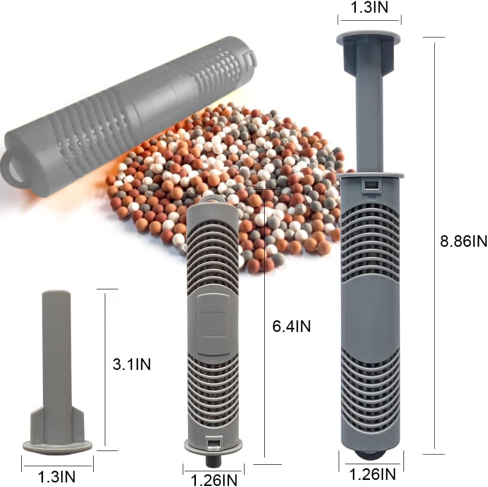 Palo mineral de spa, filtro Ag+, cartucho de iones plateados con 4 meses de vida útil universal para bañera de hidromasaje, mantiene el agua limpia