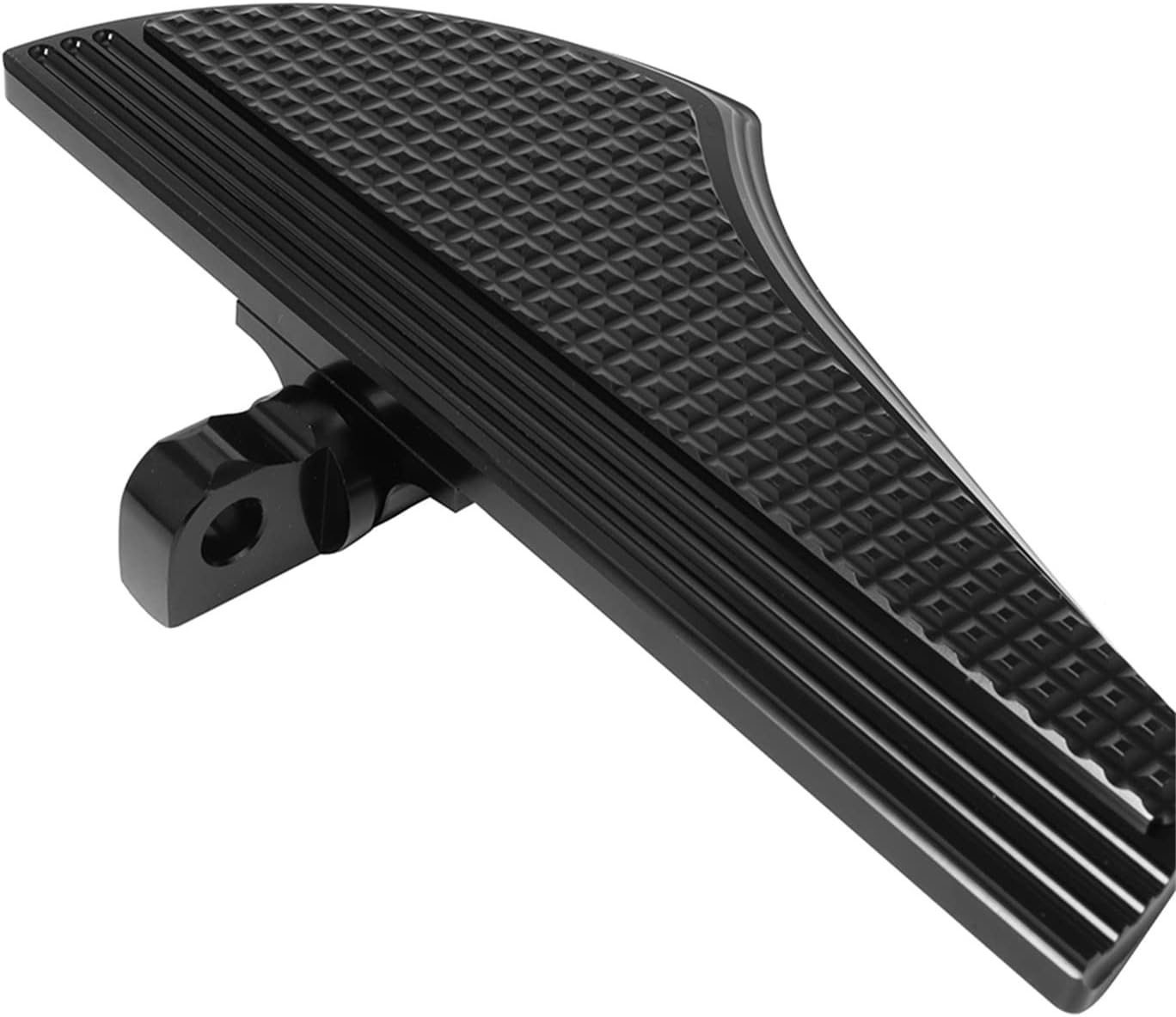 Tablas de suelo para motocicleta, estribo delantero y trasero para conductor, pedales reposapiés para Harley Touring Softail, negro # 2
