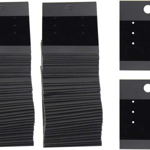 120 tarjetas para aretes, exhibición de plástico de terciopelo para accesorios de joyería, 1.65 x 2 pulgadas (negro) 120 tarjetas para aretes, exhibición de plástico de terciopelo para accesorios de joyería, 1.65 x 2 pulgadas (negro)