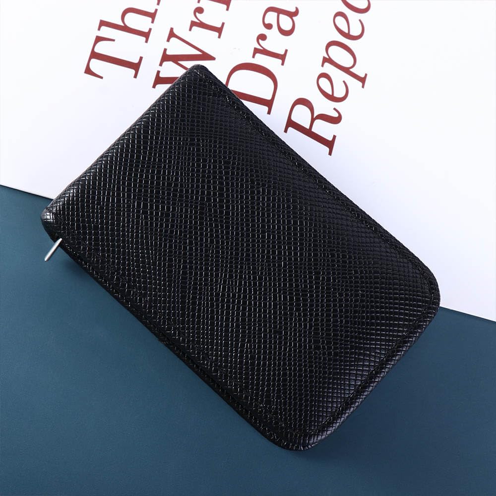 Juego de manicura de 4 piezas6 piezas, herramientas profesionales de uñas con estuche de viaje negro, bolsa con cremallera, tijeras de uñas, juego