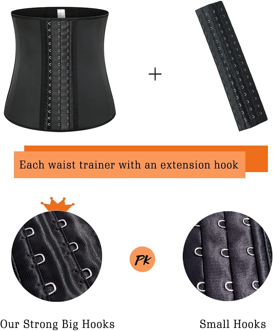 GainKee 100% látex hombres cintura entrenador corsés con hueso de acero sudor cinturón sauna traje para fitness cuerpo shaper