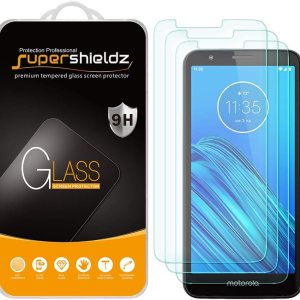 Supershieldz Protector de pantalla de vidrio templado diseñado para Motorola (Moto E6), antiarañazos, sin burbujas Supershieldz Protector de pantalla de vidrio templado diseñado para Motorola (Moto E6), antiarañazos, sin burbujas