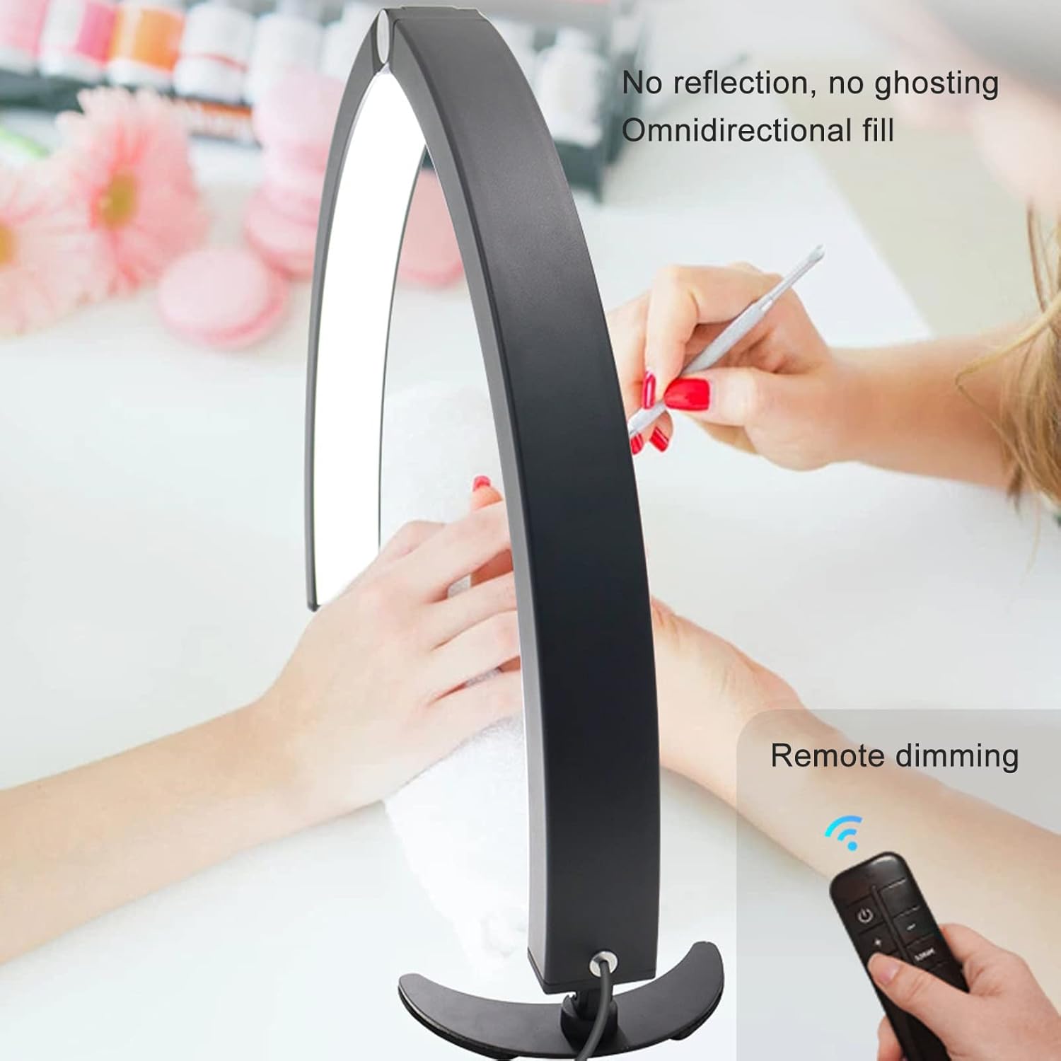 Acouto Iluminación de media luna para belleza de 28 pulgadas, 40 W, lámpara de belleza de media luna, 2000 lúmenes, en forma de U, luz LED de