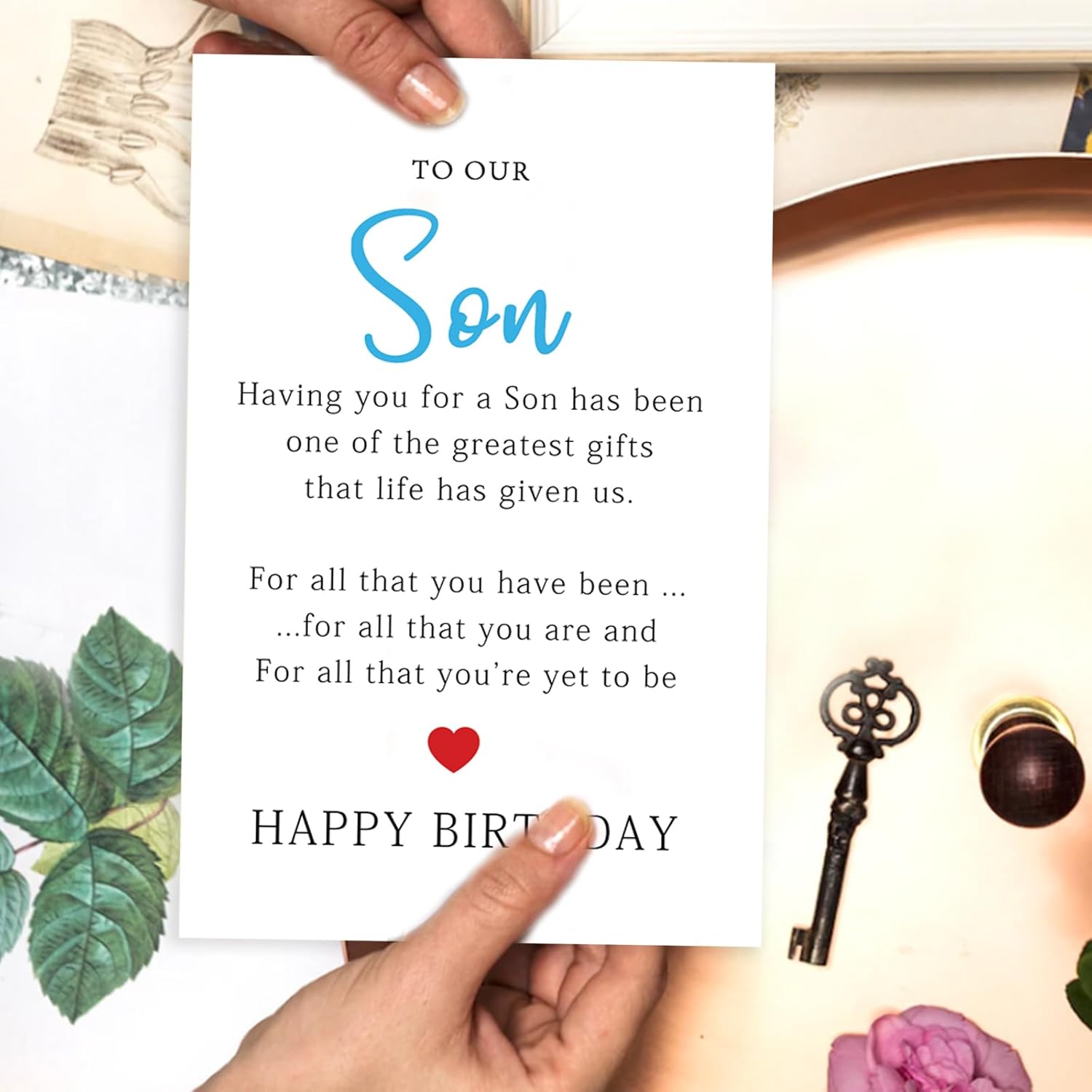 Tarjeta de feliz cumpleaños para hijo, regalos de cumpleaños de mamá papá, divertida tarjeta de cumpleaños para hijo adulto, idea de regalo de