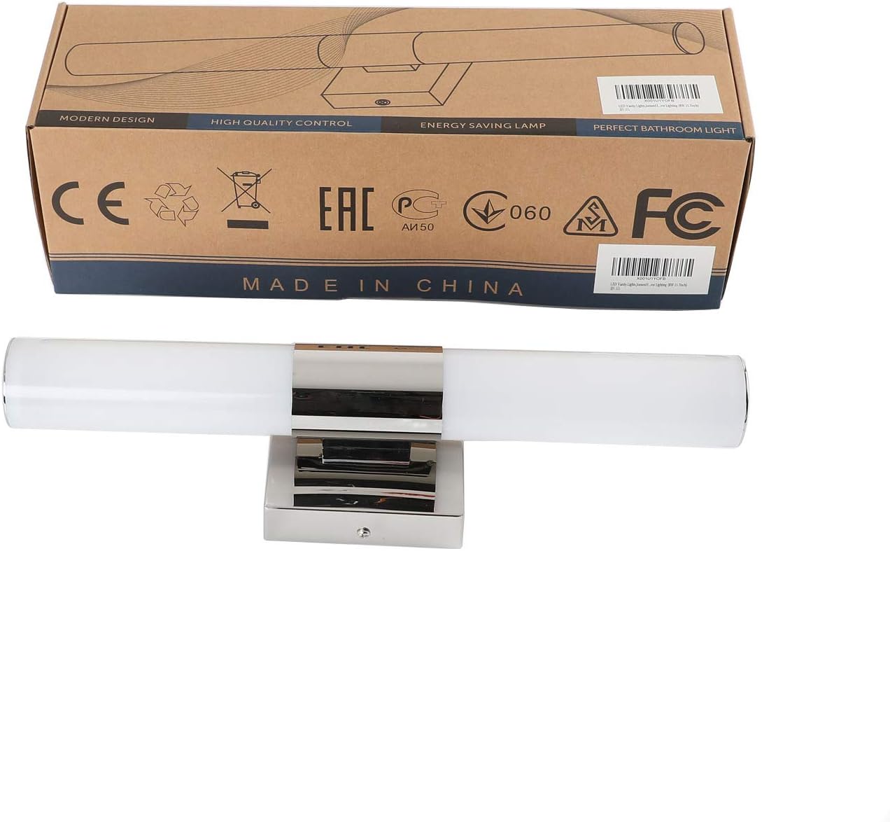 Joosenhouse Lámparas LED para tocador de baño sobre espejo de 17.7 pulgadas, moderna lámpara de tocador de baño, accesorios de iluminación de