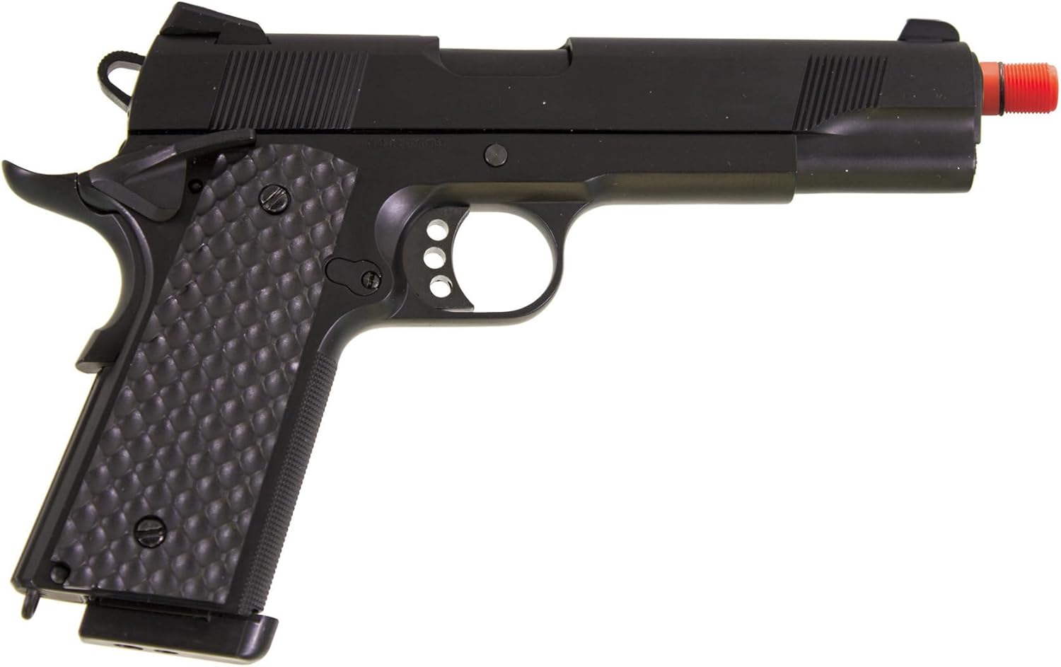 GoldenBall Raven Airsoft MEU – Pistola de aire comprimido de gas verde, carcasa de CO2 negra y resorte incluidos