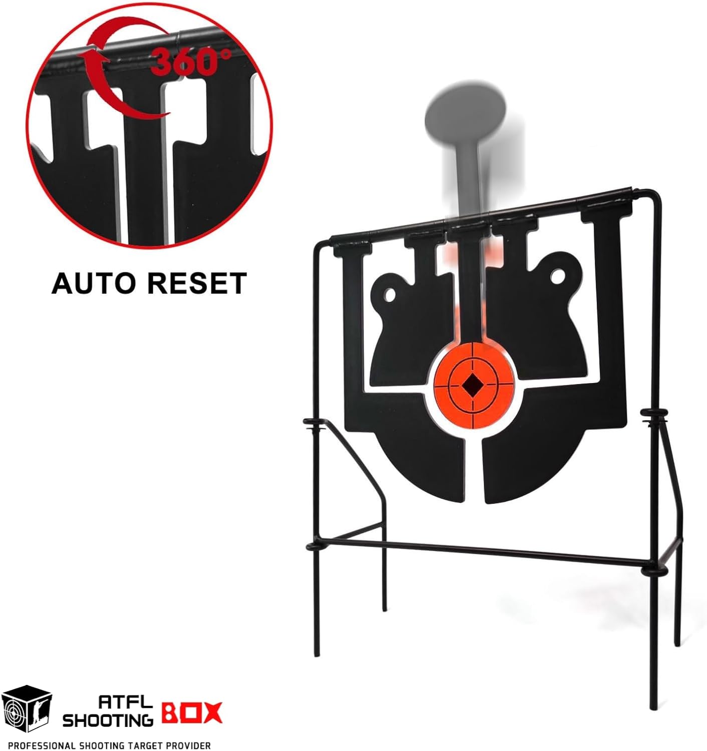 Objetivo de reajuste de pistola de pellets 5 en 1, rifles de pistola de aire giratorio de metal pesado y pistolas de tiro para exteriores y patio