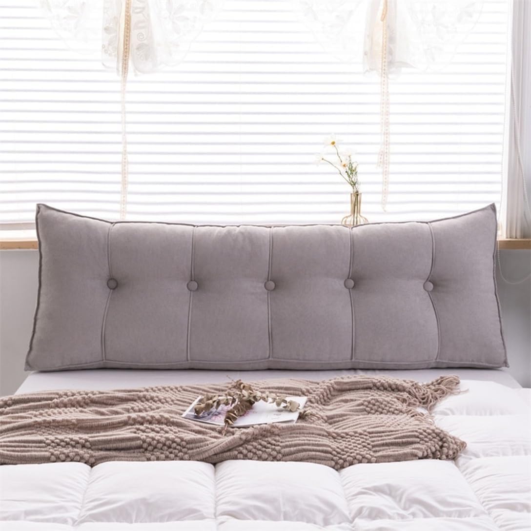 Almohadas de cuña para cabecero + almohada de cuña para descansar y leer, cojín triangular súper suave, soporte de posicionamiento, almohadas largas