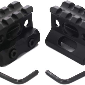 2 PCS Super Slim Picatinny Riser Mount 1″ Alto 3 ranuras MT Picatinny Rails para puntos rojos 2 PCS Super Slim Picatinny Riser Mount 1″ Alto 3 ranuras MT Picatinny Rails para puntos rojos