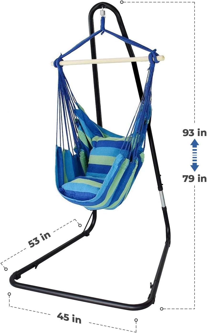 Silla hamaca con cuerdas Sorbus para uso en interiores o exteriores