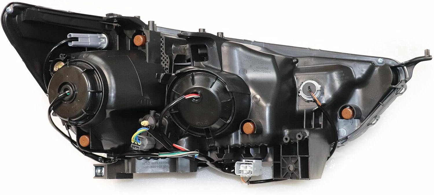 Fetcoi Lámpara halógena para faros delanteros, par de faros delanteros izquierdo y derecho para el conductor y el pasajero, repuesto para Mitsubishi