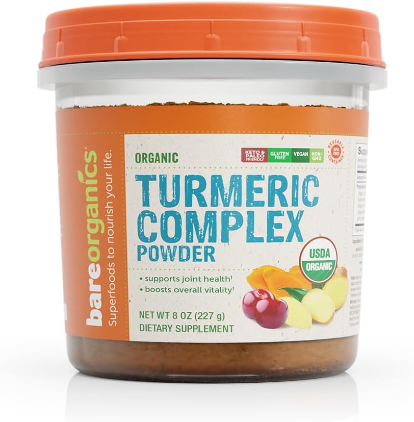 BareOrganics Polvo complejo de cúrcuma (orgánico)