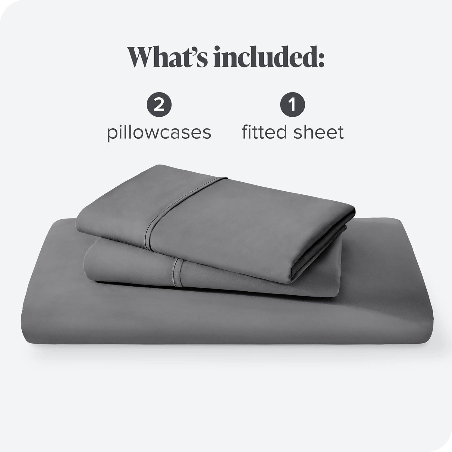 Bare Home Juego de sábana bajera + funda de almohada, microfibra ultrasuave 1800 de alta calidad, hipoalergénica, resistente a las arrugas (King,