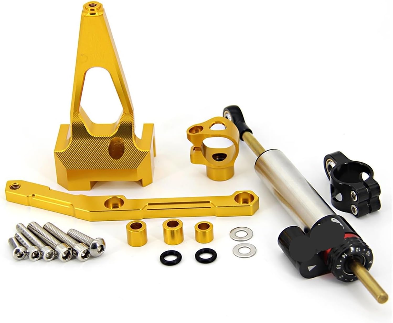 Amortiguador de motocicleta MT-09 MT09 para estabilizar la dirección de la motocicleta, soporte de montaje para Yamaha MT09 FZ09 2013-2019 (color