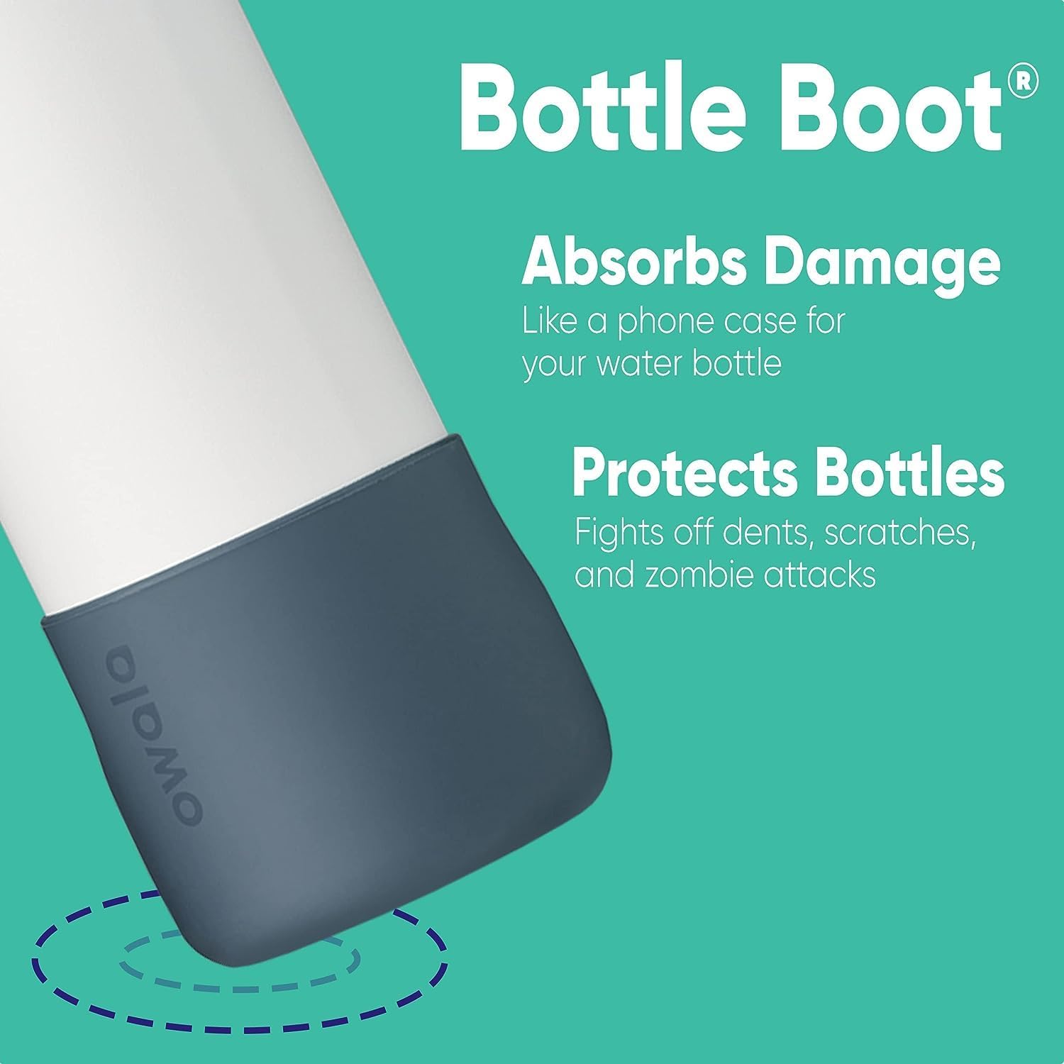Owala Funda protectora antideslizante para botella de agua, protege las botellas de agua de acero inoxidable FreeSip y Flip, 40 onzas, menta