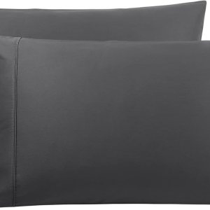 PiccoCasa Juego de 2 fundas de almohada de color gris oscuro, tamaño King, fundas de almohada súper suaves con cierre de cremallera, fundas de PiccoCasa Juego de 2 fundas de almohada de color gris oscuro, tamaño King, fundas de almohada súper suaves con cierre de cremallera, fundas de