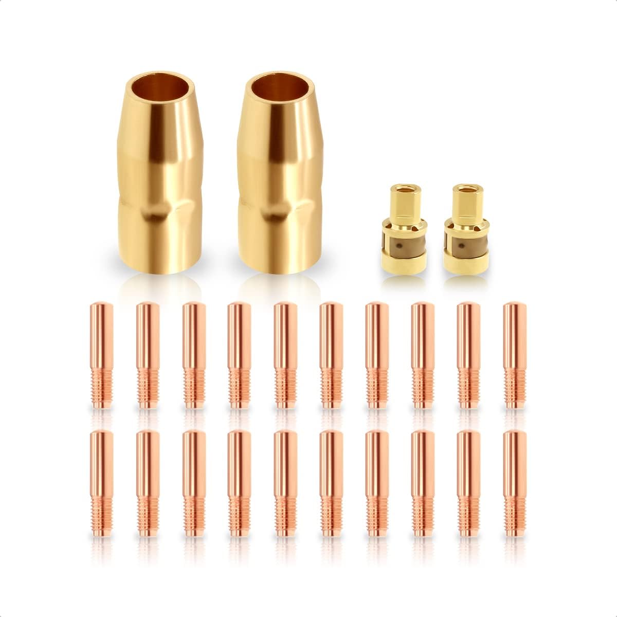 Kit de accesorios para pistola de soldadura MIG 169715 boquilla de gas 169716 difusor de gas 0.035 pulgadas 00068 puntas de contacto para