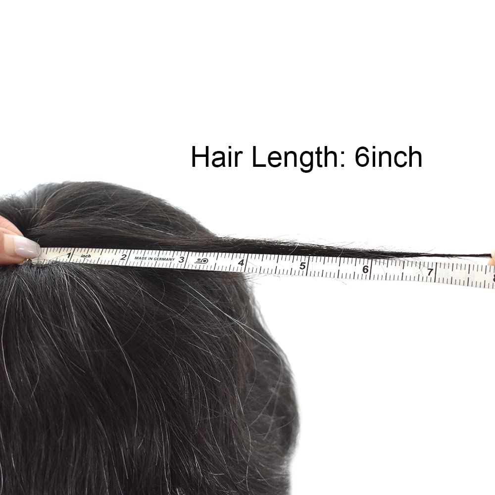 Healthlif Toupee para hombre 100% europeo extensiones de cabello humano sistema de reemplazo de cabello duradero mono para hombre pieza de pelo para