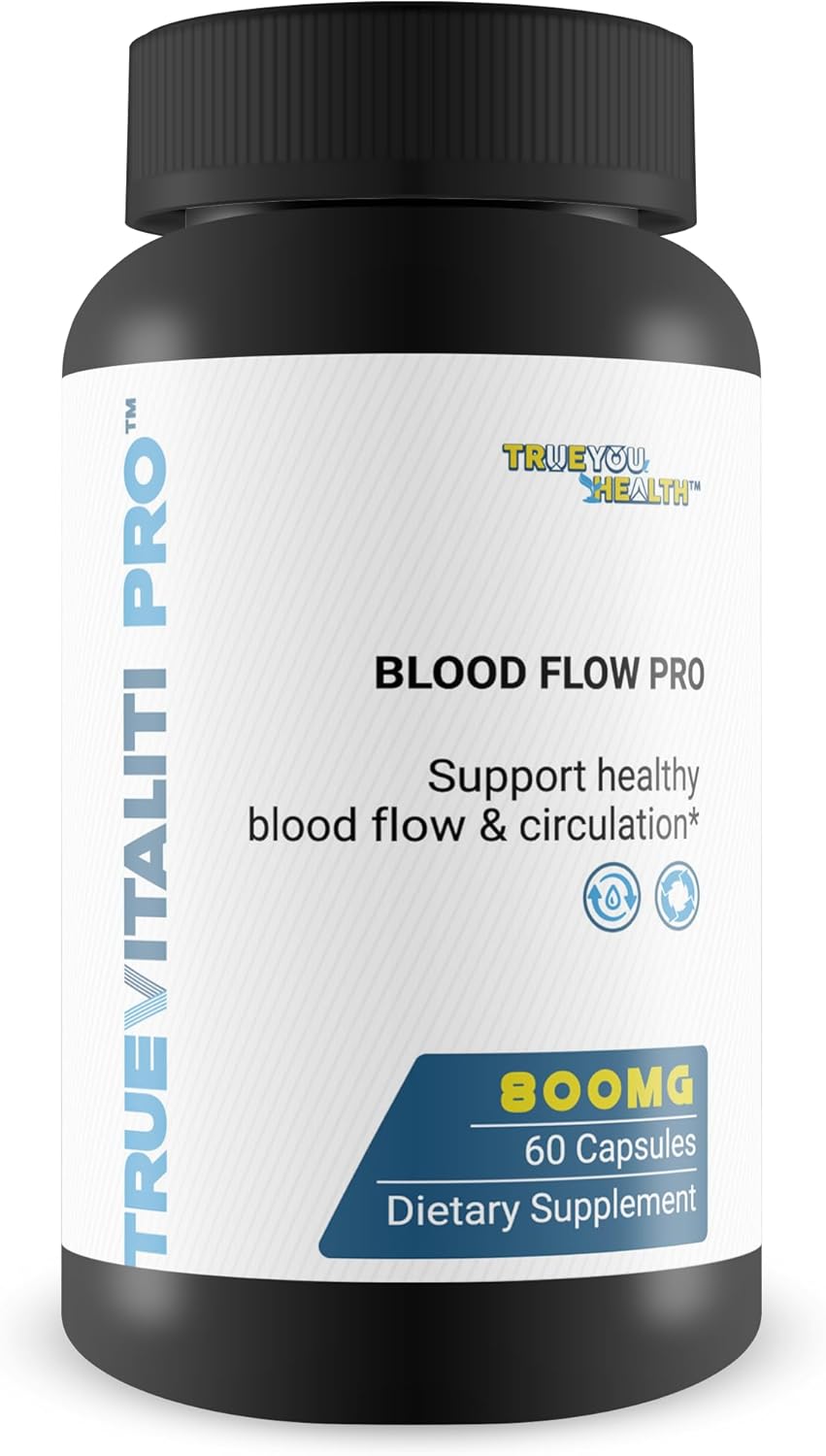 True Vitaliti Pro Blood Flow Pro L-Arginina – Nuestro mejor suplemento de circulación para la verdadera vitalidad del flujo sanguíneo masculino y la