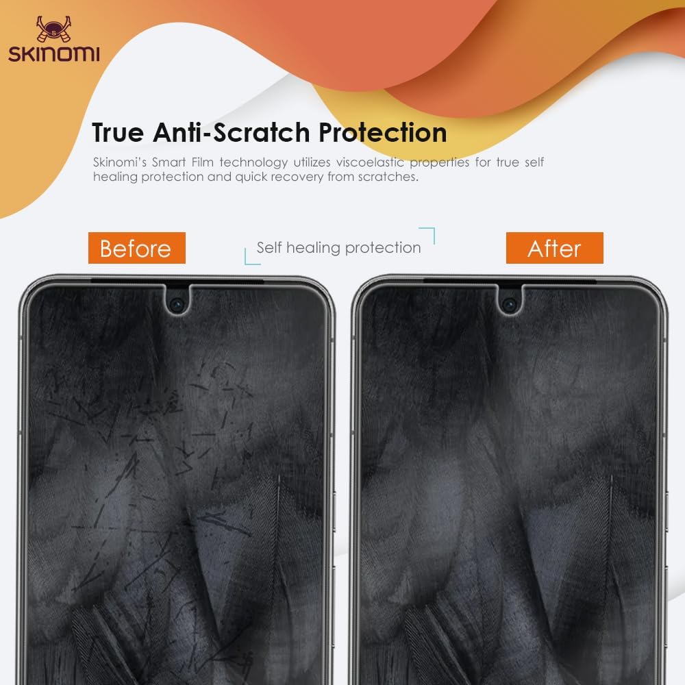 Skinomi Protector de pantalla compatible con Google Pixel 8 Pro (paquete de 2) Clear TechSkin TPU Anti-Bubble HD Film