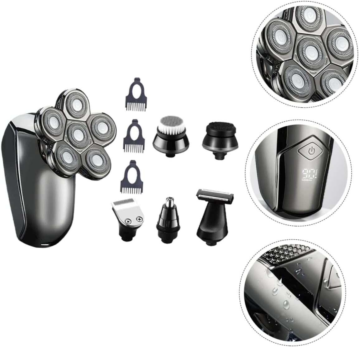 FRCOLOR 3 juegos de afeitadora eléctrica para hombre afeitadoras de papel de aluminio para hombre kit de afeitado facial maquina de afeitar para