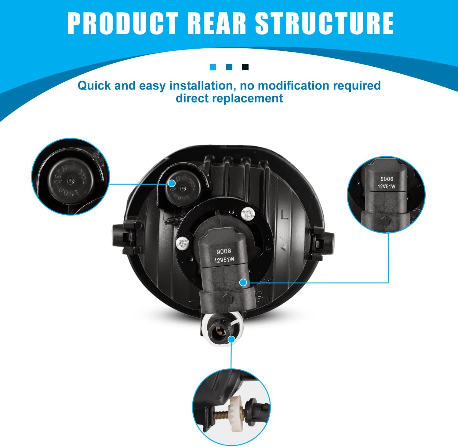 CPW Luces antiniebla compatibles con Toyota MatrixPontiac Vibe 2003, 2004, 2005, 2006, 2007 y 2008, luces antiniebla de conducción + interruptor +