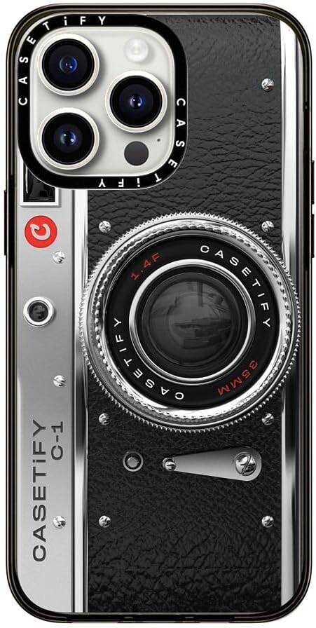CASETiFY Funda compacta para iPhone 15 Pro Max 2 veces probada contra caídas de grado militar, protección contra caídas de 4 pies – Funda para